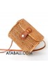 Ata mini barrel bag with leather